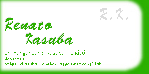 renato kasuba business card